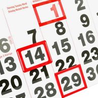 Curseurs de date