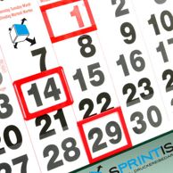 Curseurs de date pour calendrier de 3 mois