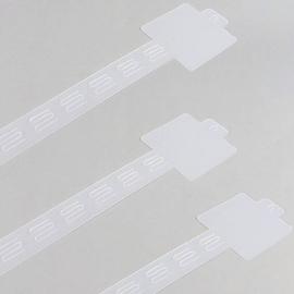 Bandes de blister, 750 mm, 16 crochets, avec porte-étiquette en haut 