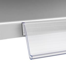 Réglettes porte-étiquette NO, adhésif 39 mm | 1000 mm | transparent
