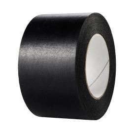 Ruban de reliure Best Price, papier spécial, structure lin noir | 75 mm