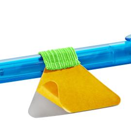 Porte-stylo, avec boucle élastique plat, auto-adhésif, vert fluo 