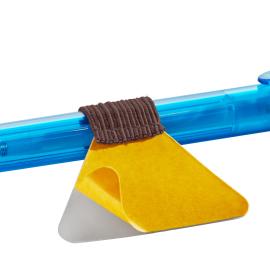 Porte-crayon, avec boucle élastique plat, auto-adhésif, marron 