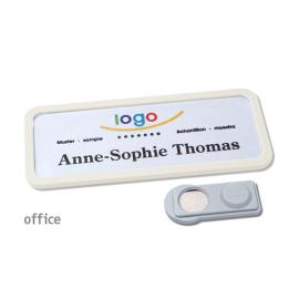Porte-badge magnétique Office 30 blanc
