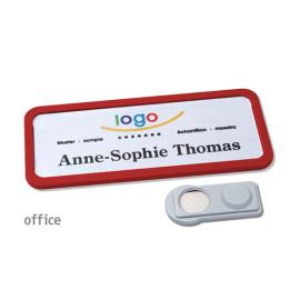 Porte-badge magnétique Office 30 rouge