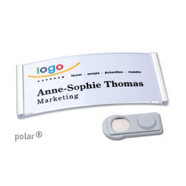 Porte-badges magnétiques polar® 35 chrome