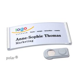 Porte-badges magnétiques polar® 35 acier inoxydable