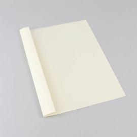 Chemise à œillets A4, carton lin, 35 feuilles, blanc brut | 3 mm