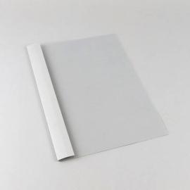 Chemise à illets A4, carton cuir, 100 feuilles, gris | 10 mm