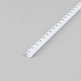 Spirales plastiques pour reliure A4, rond 12 mm | blanc