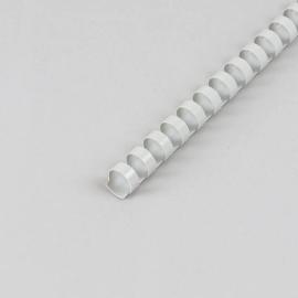 Spirales plastiques pour reliure A4, rond 14 mm | gris