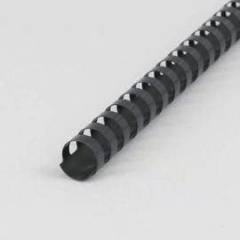 Spirales plastiques pour reliure A4, rond 19 mm | noir