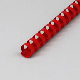 Spirales plastiques pour reliure A4, rond 19 mm | rouge