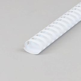 Spirales plastiques pour reliure A4, ovale 32 mm | blanc