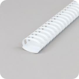 Spirales plastiques pour reliure A4, ovale 45 mm | blanc