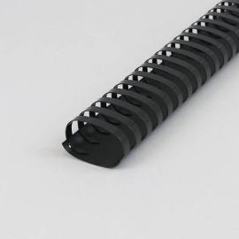 Spirales plastiques pour reliure A4, ovale 45 mm | noir