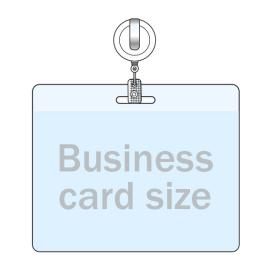 Porte-badges, format carte de crédit, avec yo-yo "Premium" 
