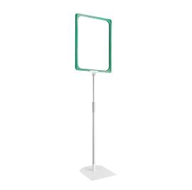 Cadre pour affiche avec pied et support (kit) A3 | vert | surface d'appui: gris