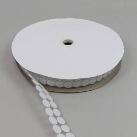 Pastilles auto-agrippantes en rouleau, crochet | 16 mm | blanc