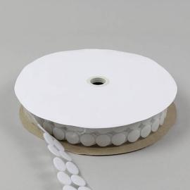 Pastilles auto-agrippantes en rouleau, boucle (femelle) | 21 mm | blanc
