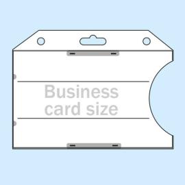 Porte-badges pour cartes de crédit, plastique rigide, avec trous ronds et trous européens 