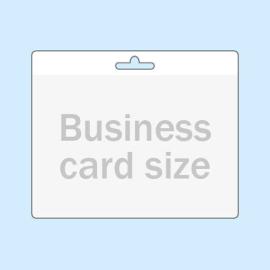 Porte-badges format carte bancaire, bord de suspension transparent 