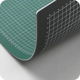 Tapis de découpe, A2, 60 x 45 cm, auto-guérison, avec grille vert|noir