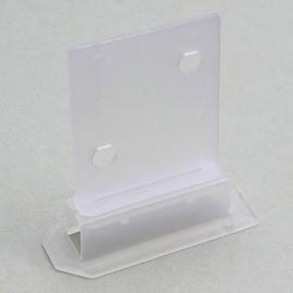 Support d’étagère pour présentoirs en carton ondulé, composée de 2 éléments, transparent 
