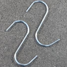 Crochets en S, longueur de 65 mm, galvanisé 