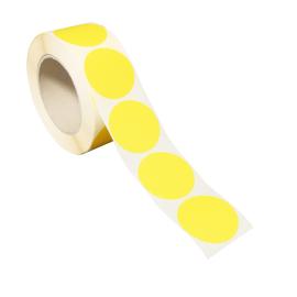 Pastilles de marquage, en papier jaune | 50 mm