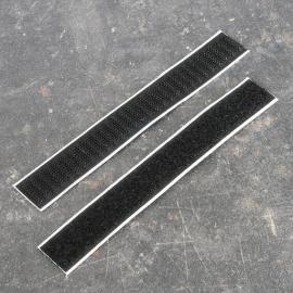 Découpes de bande auto-agrippante, adhésif, crochet et boucle (par paire) 20 x 150 mm | noir