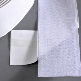 Bande auto-agrippante, adhésif, crochet (rouleau de 25 m) 50 mm | blanc