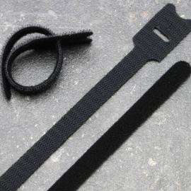 Serre-câbles auto-agrippant, 202 x 12 mm, noir 