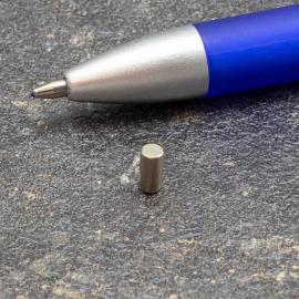 Aimants cylindriques en néodyme, nickelés 3 mm | 6 mm