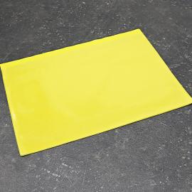 Pochettes magnétiques pour format A4, avec 1 bande magnétique, ouverture sur le grand côté, jaune 