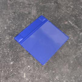 Pochettes magnétiques pour format A6, avec 2 aimants néodyme, ouverture sur le grand côté, bleu 