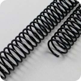 Spirales plastiques (bobines de PVC), A4 13 mm | noir