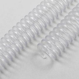 Spirales plastiques, A5, pas 4:1, transparent, 10 mm