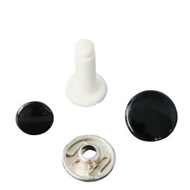 Boutons-pression cheville, noir, 15 mm 