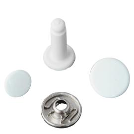Boutons-pression cheville, blanc, 17 mm 