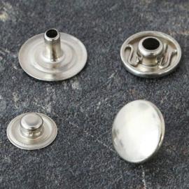 Boutons-pression, type S, 12,4 mm, nickelés 