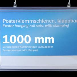 Profils porte-affiche, plastique, clippants 1000 mm | transparent