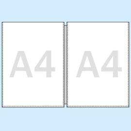 Pochettes de protection page double format A4 nervuré