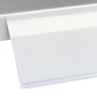 Réglettes porte-étiquettes DBR, adhésives 52 mm | 1000 mm | transparent