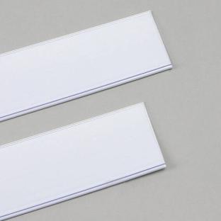 Configurateur | Réglettes porte-étiquette blanc | 55 mm