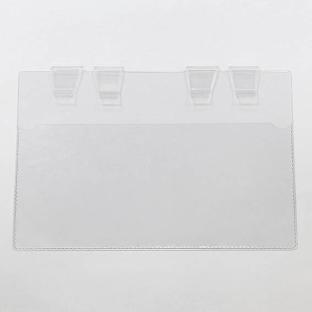 Pochette d’identification pour les caisses-palettes métalliques, avec pinces A4 format paysage