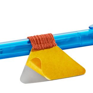 Porte-stylo, avec boucle élastique plat, auto-adhésif, orange 