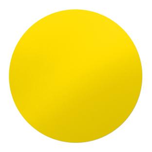 Pastilles autocollantes de couleur résistantes aux intempéries jaune | 12 mm