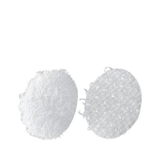 Pastilles auto-agrippantes sur feuille, set de boucle et crochet 10 mm | blanc