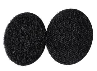 Pastilles auto-agrippantes sur feuille, set de boucle et crochet 45 mm | noir
